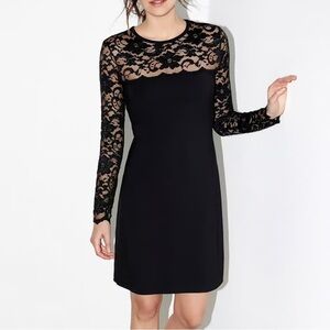 NWT Karen Kane Blake Lace Dress Long Sleeve Sheath Modest Classic Sz S